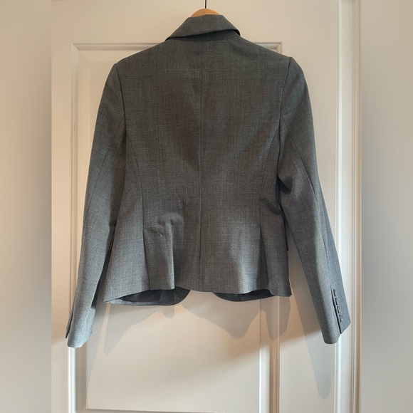 Express Editor One Button Gray Blazer - Picture 3 of 4